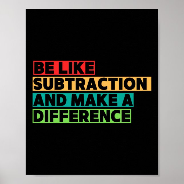 Poster Funny Math Teacher Math Lover Quotes Student Mathe (Devant)