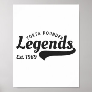 Poster Funny Mexicain Latino Pounder Torta Légendes Cinco