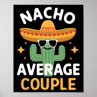 Poster Funny Nacho Couple Moyen Cinco De Mayo Mexicain F