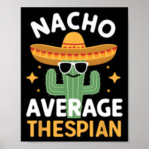Poster Funny Nacho Moyenne Thespio Cinco De Mayo Mexicain