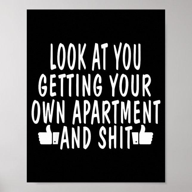 Poster Funny New Apartment House Warming Gift  (Devant)