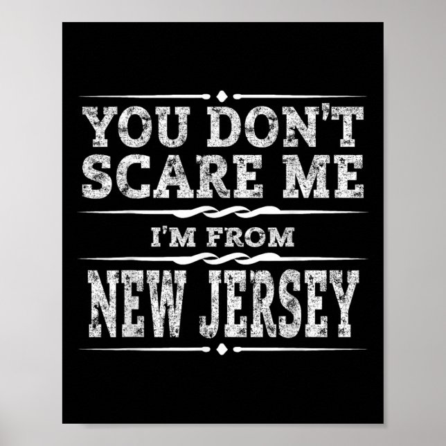 Poster Funny New Jersey Home Garden State Gift  (Devant)