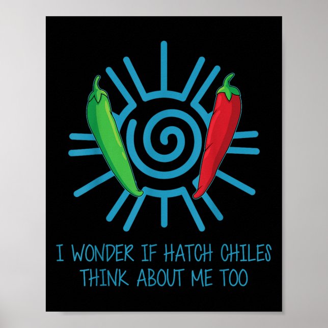 Poster Funny New Mexico Peppers Hatch Chili  (Devant)