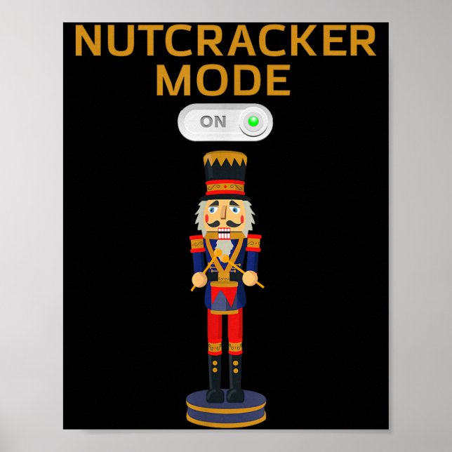 Poster Funny Nutcracker Shirt Christmas Nutcracker Mode O (Devant)