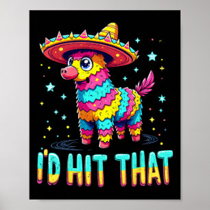 Poster Funny Parti Mexicain Cinco De Mayo Parti Pinatas I