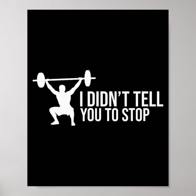 Poster Funny Personal Trainer Saying Gift Gym Coach Train (Devant)