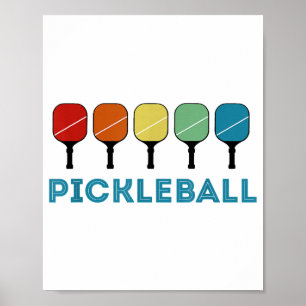 Poster Funny Pickleball Retro Vintage