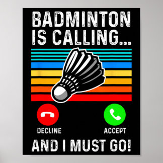 Poster Funny Picklell Dminton Shuttle