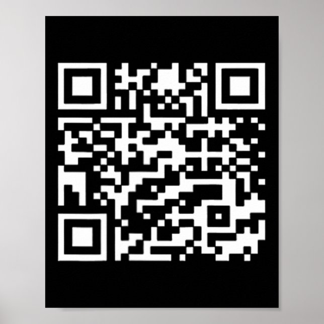 Poster Funny Qr President Trump Dance Code (Devant)