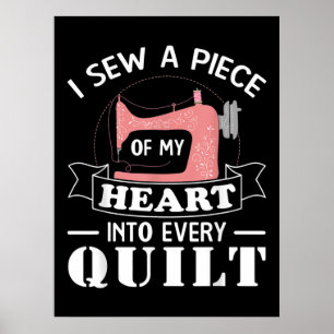 Poster Funny Quilting Quilters Gifts