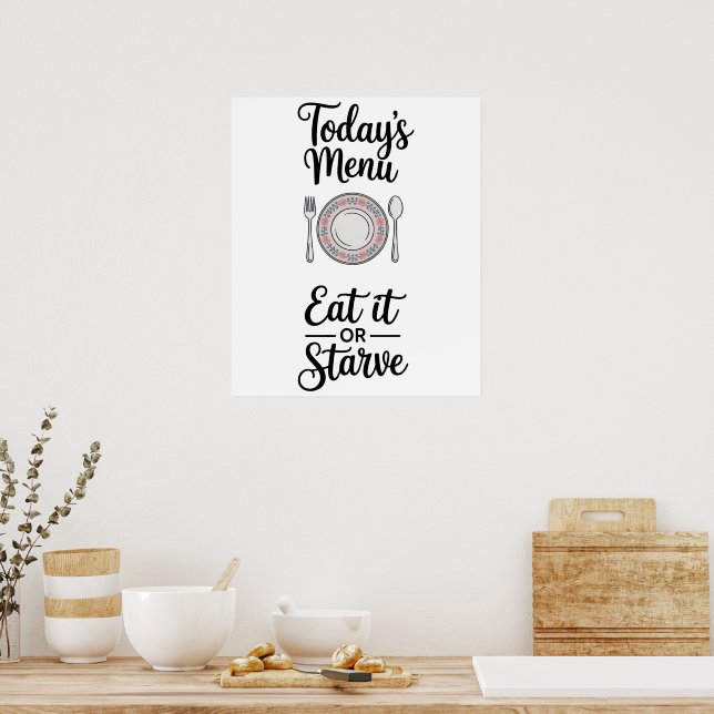 Poster Funny Quote Kitchen (Cuisine)