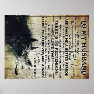 Poster Funny Quotes to Husband Present for Husband