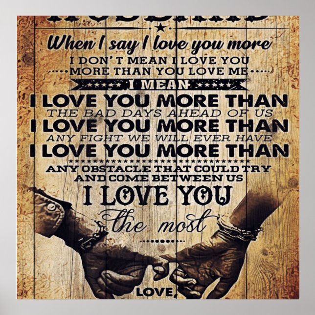 Poster Funny Quotes to Husband | Venin For Your Man (Devant)