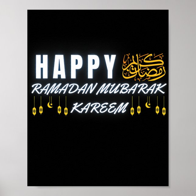 Poster Funny Ramadan Moubarak Kareem pour les musulmans I (Devant)