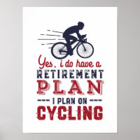 Funny Retraité cycliste Plan de retraite Vélo à vé