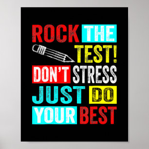 Poster Funny Rock Le Test Retro Vintage Test Day