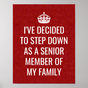 Poster Funny Royal démissionne en tant que membre princip