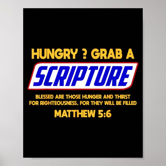 Poster Funny Scripture , Bible Verse, Famous Scriptures,  (Devant)