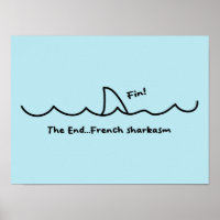 Funny Shark Fin Sarcasme français