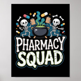 Poster Funny Shirt Pills Pharmacien Pharmacist Squad Hall