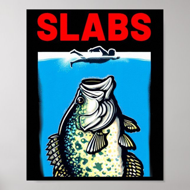 Poster Funny Slab Fameux Shark Movie Parodique Slabs Crap (Devant)
