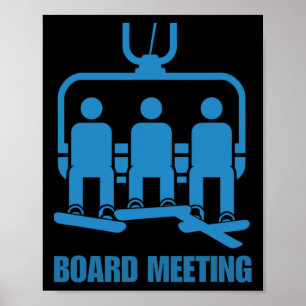 Poster Funny Snowboard Shirt Snowboardeur Snowboard Lov