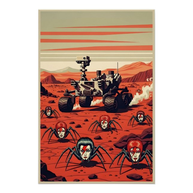 Poster Funny Spiders from Mars (Devant)