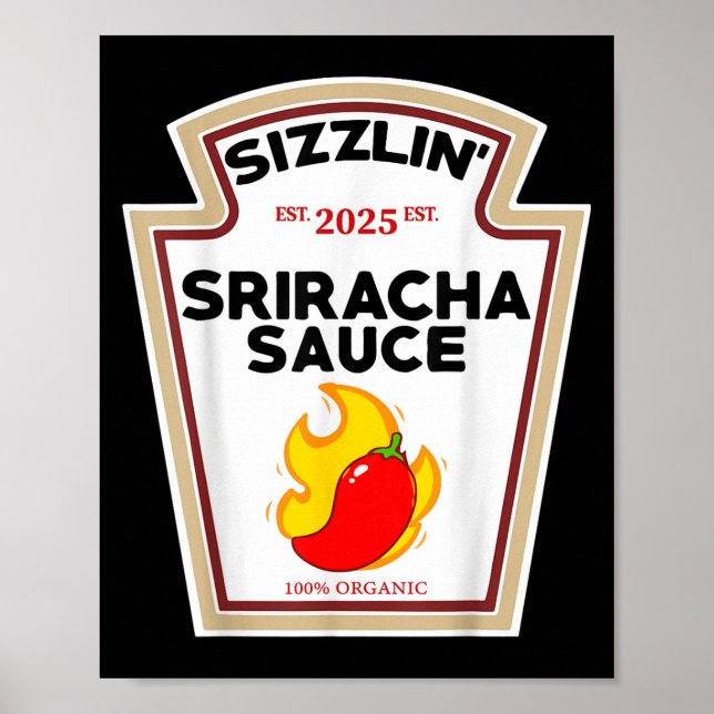 Poster Funny Sriracha Sauce do-it-yourself Costume d'Hall (Devant)
