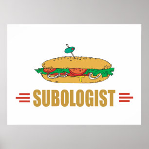 Poster Funny Submarine Sandwich