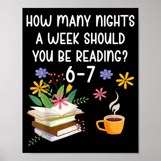Poster Funny Teacher 67 Six Seven Meme Reading 6-7 Book L (Devant)