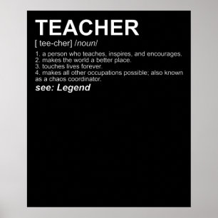 Poster Funny Teacher Definition