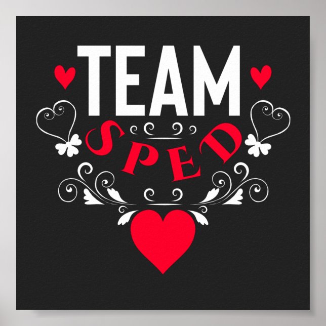 Poster Funny Team Sped Decorative Ornamental (Devant)