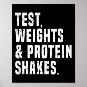 Poster Funny Testosterone Test Steroid Humour Bodybuildin