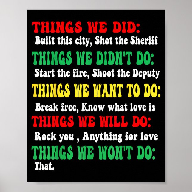 Poster Funny Things We Did Built This City Shot The Sheri (Devant)