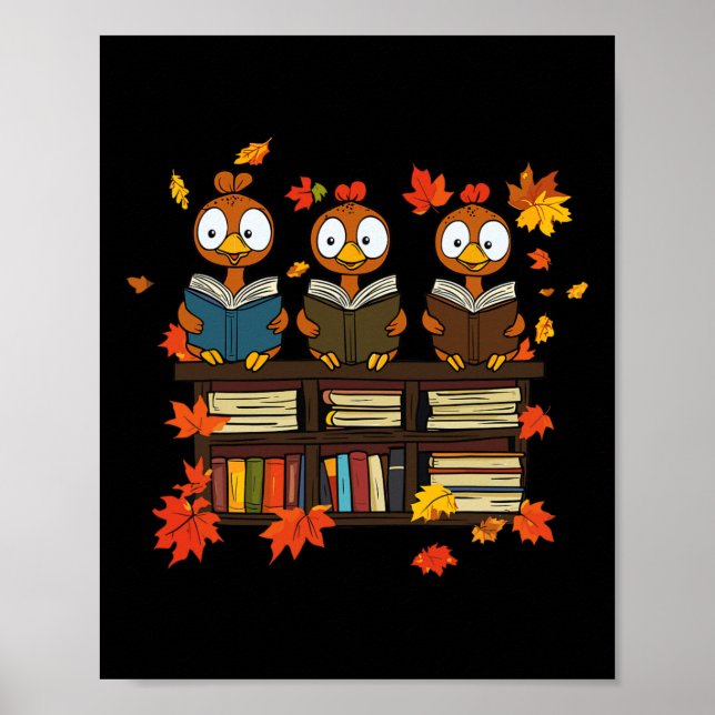 Poster Funny Turquie Lecture Livre Librarian Bookworm Mer (Devant)