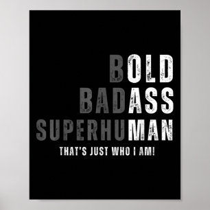 Poster Funny Vieux Homme Fête des pères de sac Anniversai