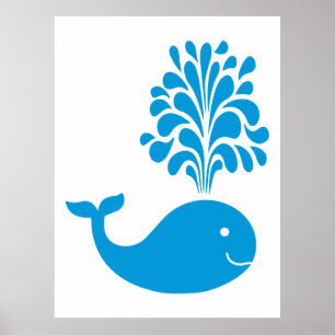 Poster Funny whale