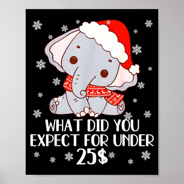Poster Funny White Elephant Pjs For Adults Under 15 20  (Devant)