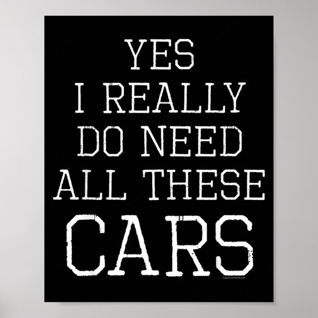 Poster Funny Yes I Really Do Need All These Garage Mechan (Devant)