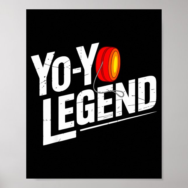 Poster Funny Yoyo Player Legend Yo-yo Performer  (Devant)