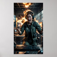 Fureur dans l'affiche de la salle de jeu Firestorm