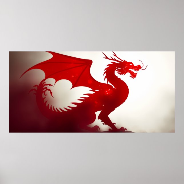 Poster Furie du dragon cramoisi (Devant)