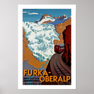 Poster Furka-Oberalp Suisse