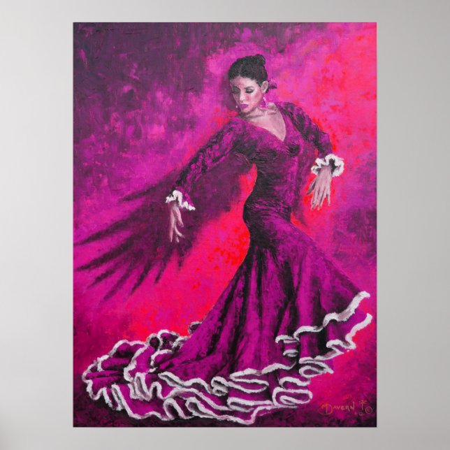 Poster Fuschia Phoenix (Devant)