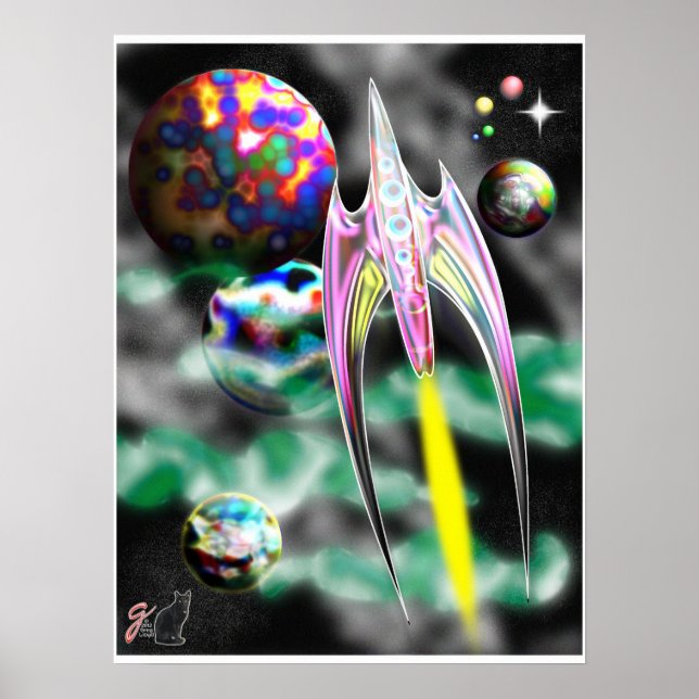 Poster Fusée de verre (Devant)
