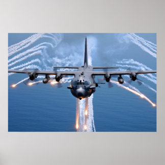 Poster Fusées de largage de spectre AC-130H