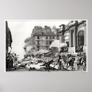 Poster Fusillade devant l'église Saint-Roch à Paris