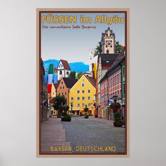 Poster Füssen im Allgäu (Devant)