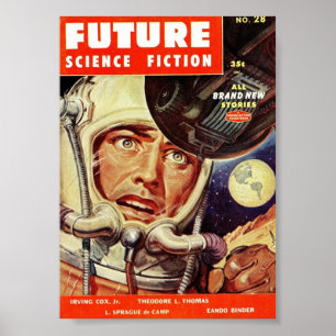 Poster Futur couvercle de pâte de science-fiction.