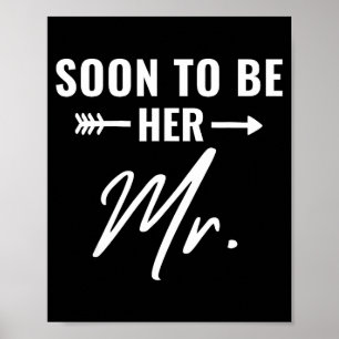 Poster Futur mari monsieur futur mari marié fiancé bride